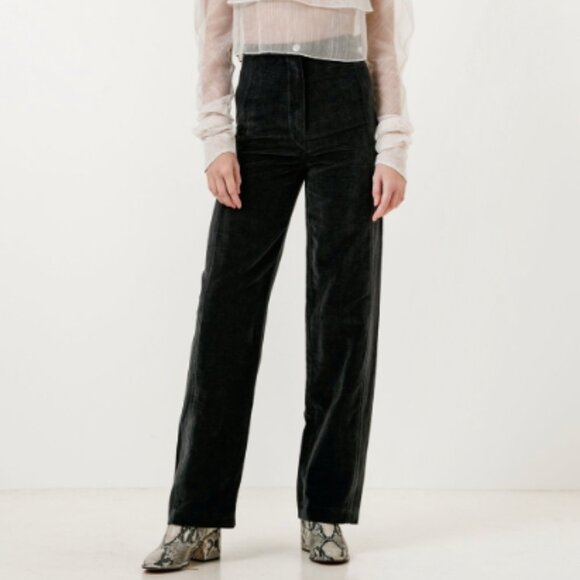 Lemaire Velvet High Waisted Pants